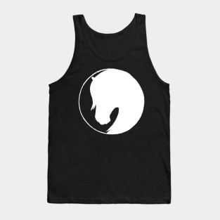 white horse silhouette Tank Top